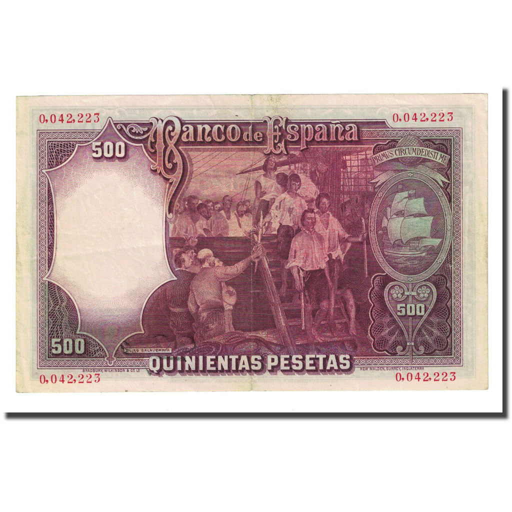 Banknote, Spain, 500 Pesetas, 1931-04-25, KM:84, EF(40-45)