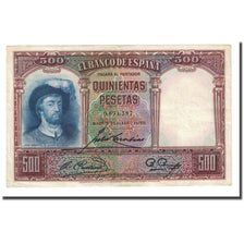 Banknote, Spain, 500 Pesetas, 1931-04-25, KM:84, AU(50-53)
