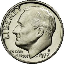 Coin, United States, Roosevelt Dime, Dime, 1977, U.S. Mint, San Francisco