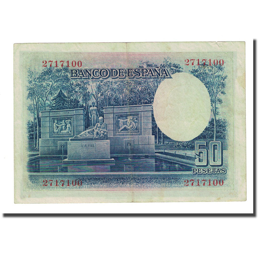 Banknote, Spain, 50 Pesetas, 1935-07-22, KM:88, EF(40-45)
