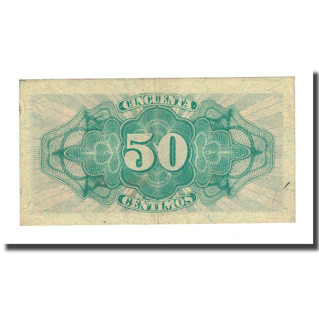 Geldschein, Spanien, 50 Centimos, 1937, KM:93, S
