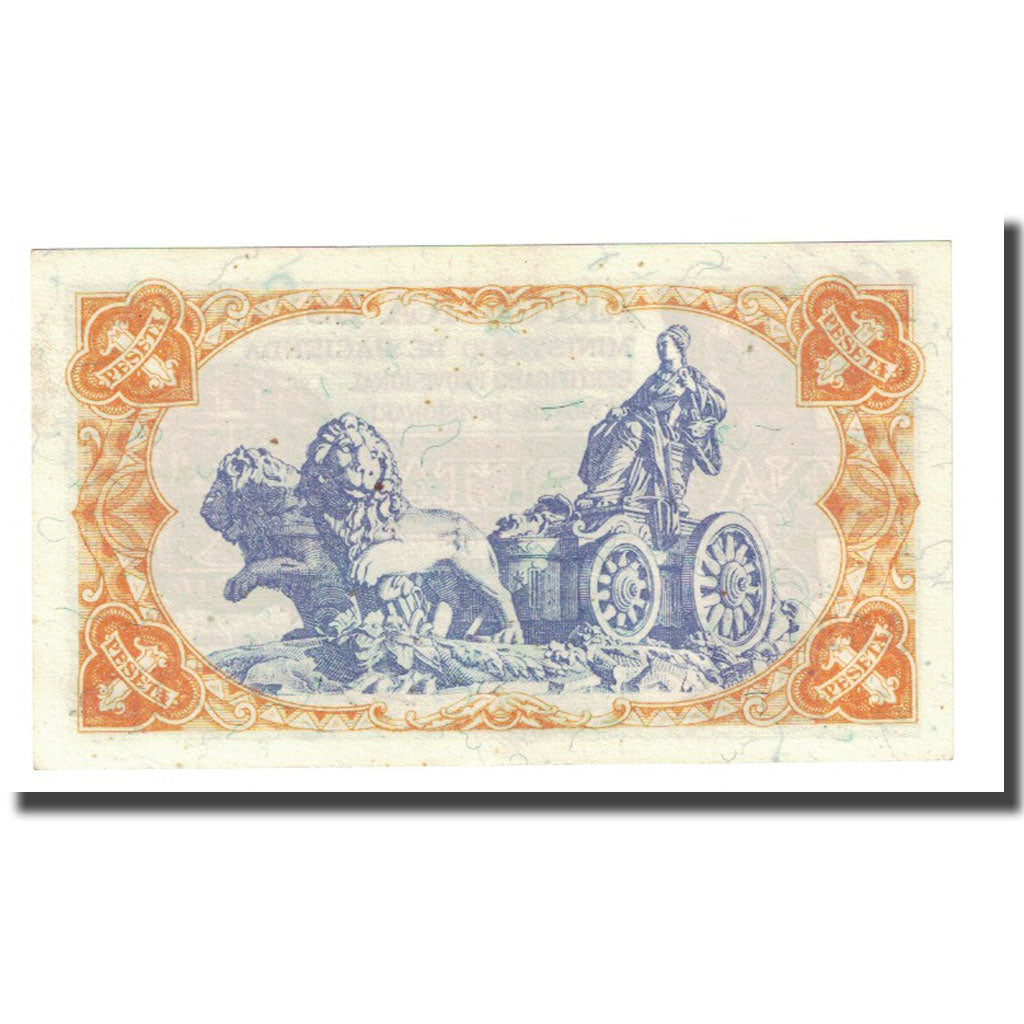 Banconote, Spagna, 1 Peseta, 1937, KM:94, BB