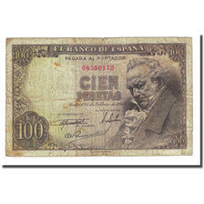 Banknote, Spain, 100 Pesetas, 1946-02-19, KM:131a, F(12-15)