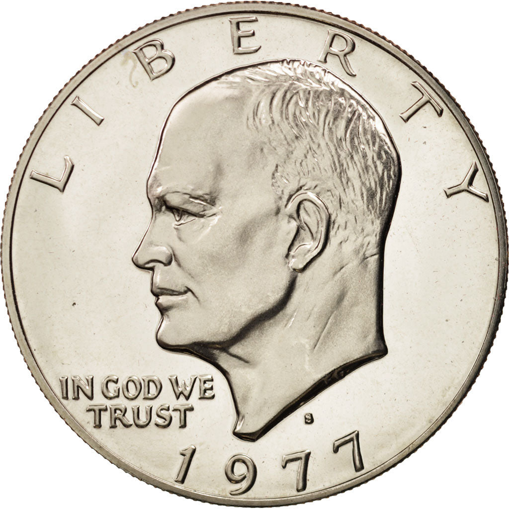 United States, Eisenhower Dollar, 1977, San Francisco, MS(65-70), KM A203