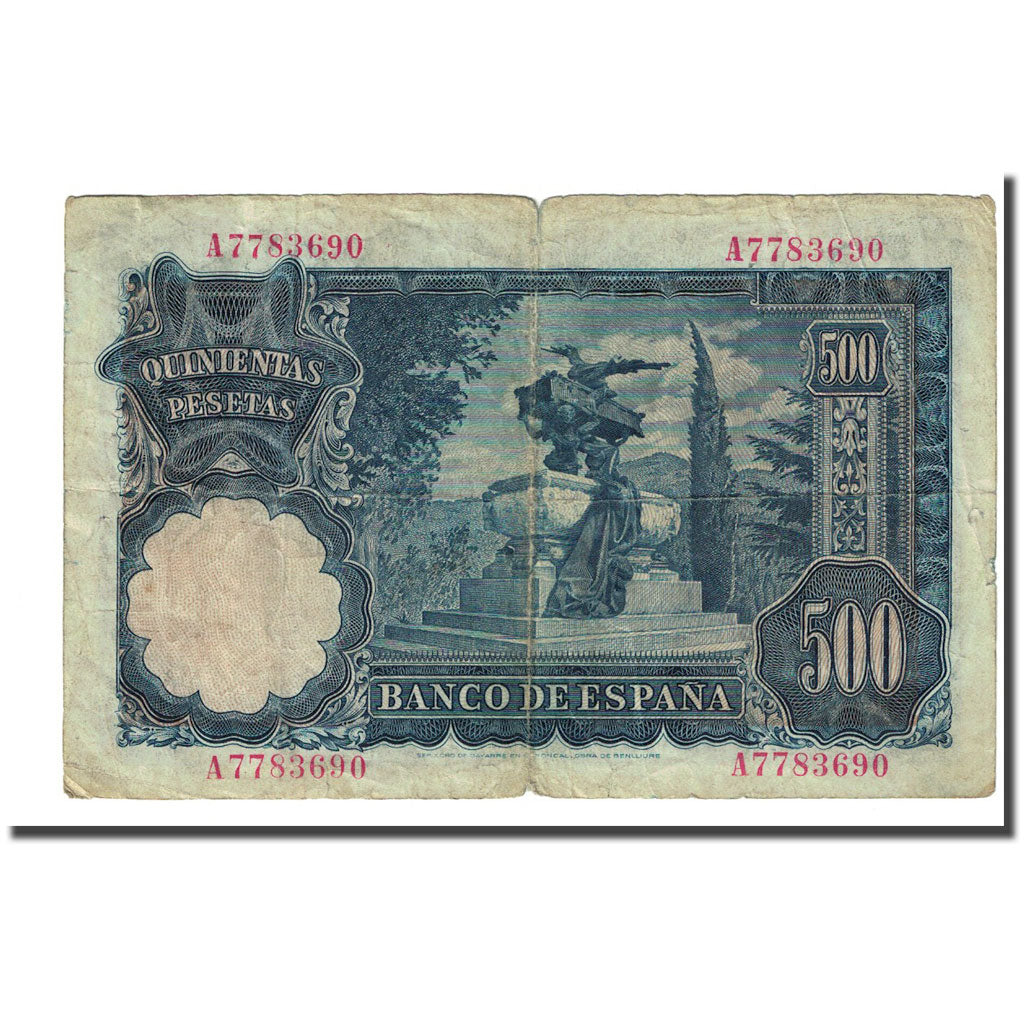 Banknote, Spain, 500 Pesetas, 1951-11-15, KM:142a, F(12-15)
