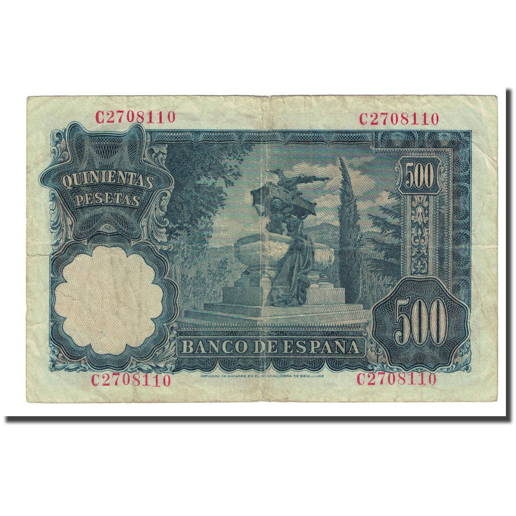 Banknote, Spain, 500 Pesetas, 1951-11-15, KM:142a, EF(40-45)
