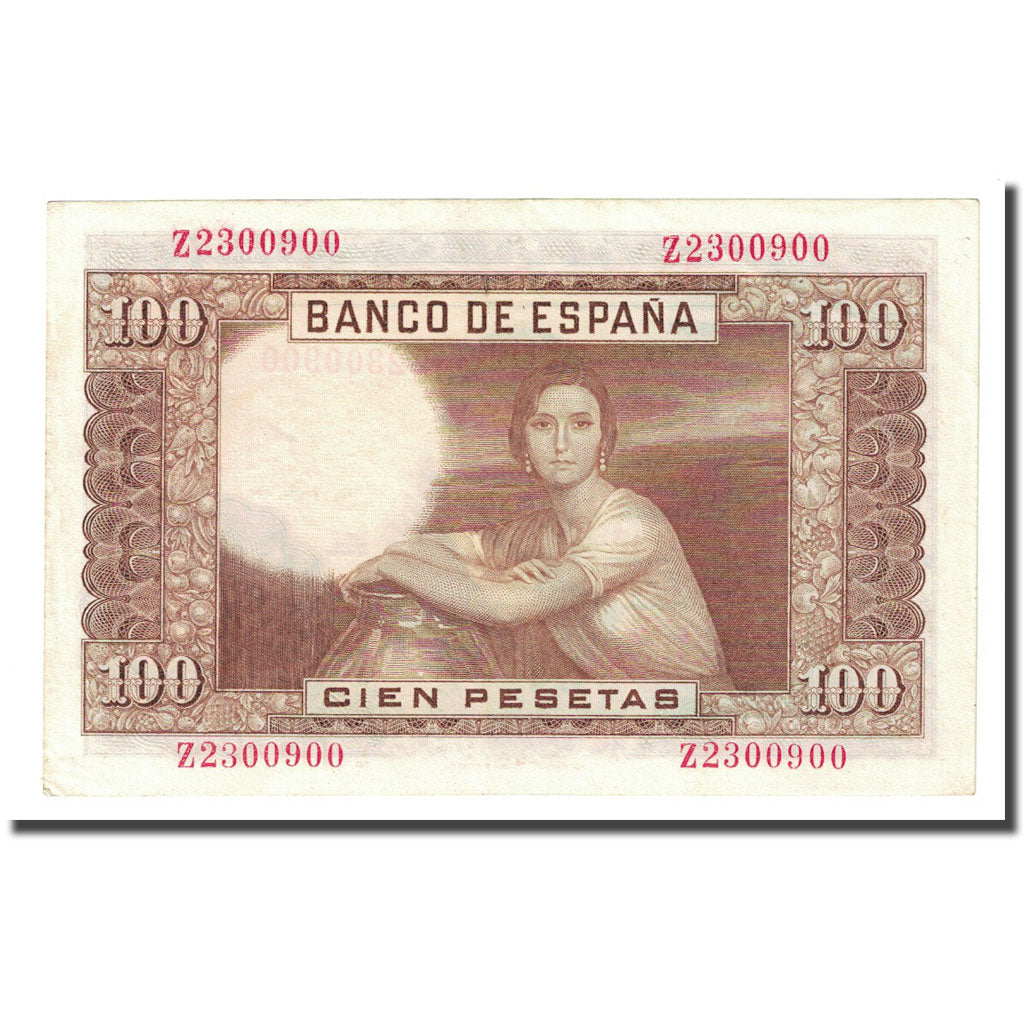 Banknote, Spain, 100 Pesetas, 1953-04-07, KM:145a, UNC(63)