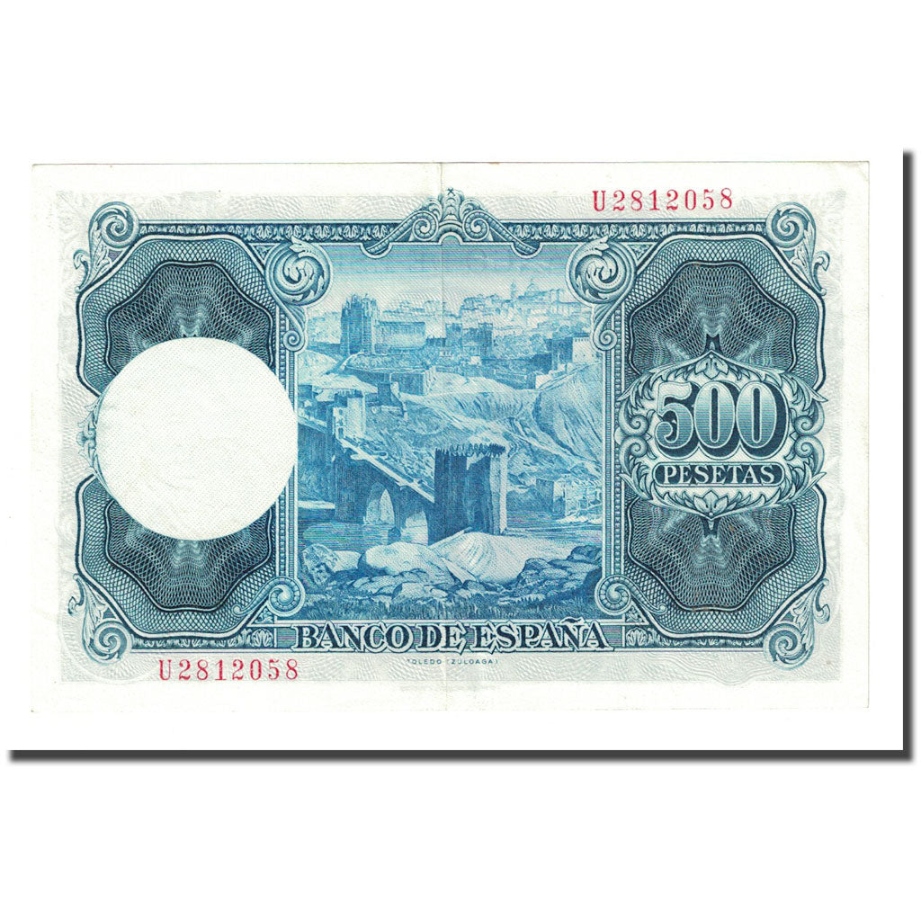 Banknote, Spain, 500 Pesetas, 1954-07-22, KM:148a, UNC(60-62)