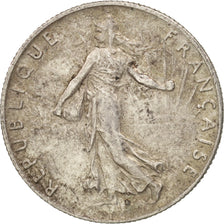 Coin, France, Semeuse, 50 Centimes, 1917, Paris, AU(55-58), Silver, KM:854
