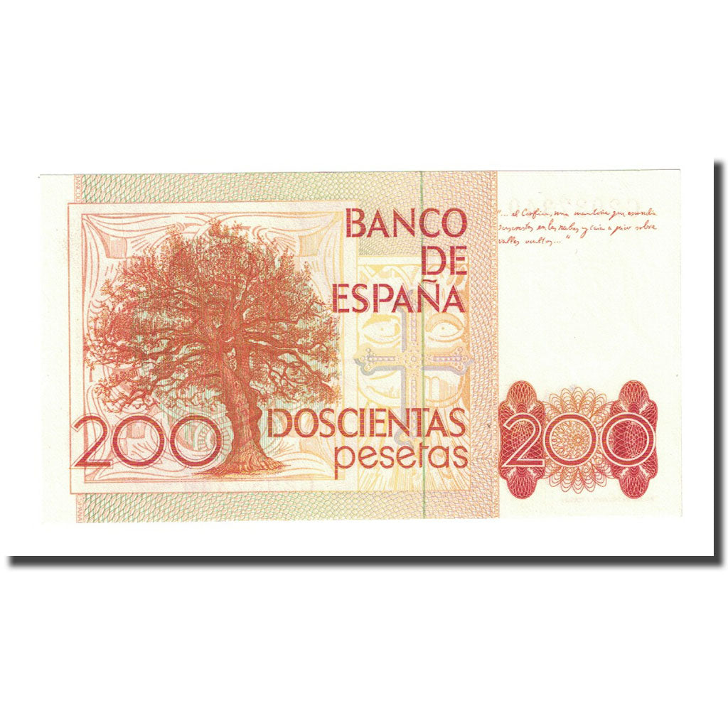 Banknote, Spain, 200 Pesetas, 1980-09-16, KM:156, UNC(65-70)