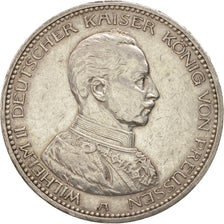Stati tedeschi, PRUSSIA, Wilhelm II, 5 Mark, 1914, Berlin, BB, Argento, KM:536