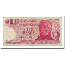 Banknote, Argentina, 100 Pesos, Undated (1971-73), KM:291, VF(20-25)