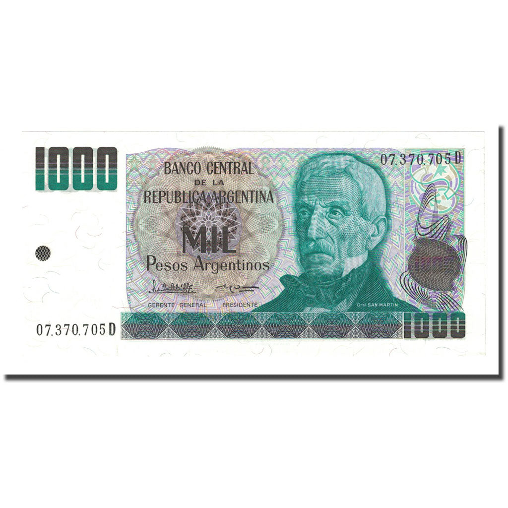 Banknote, Argentina, 1000 Pesos Argentinos, Undated (1983-85), KM:317b