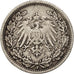 Coin, GERMANY - EMPIRE, 1/2 Mark, 1918, Stuttgart, EF(40-45), Silver, KM:17