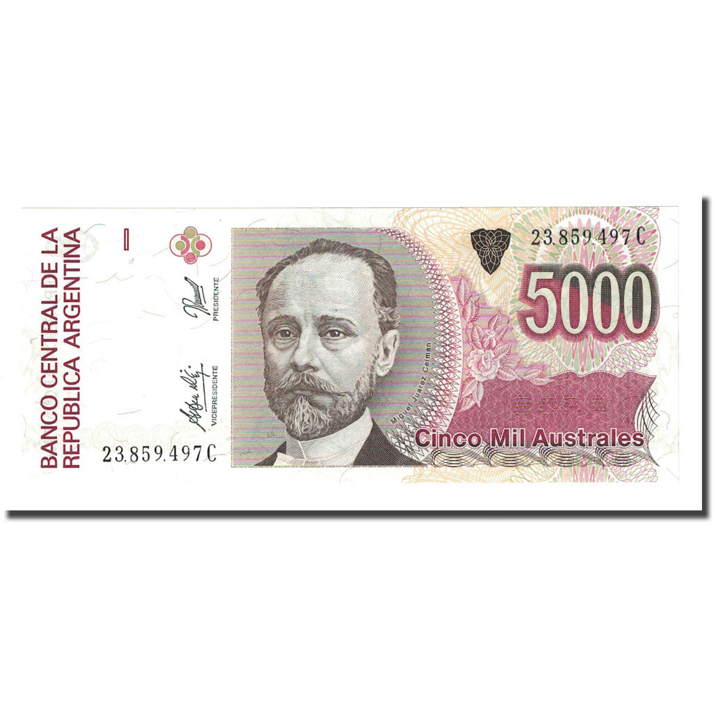 Banknote, Argentina, 5000 Australes, Undated (1989-91), KM:330e, UNC(65-70)