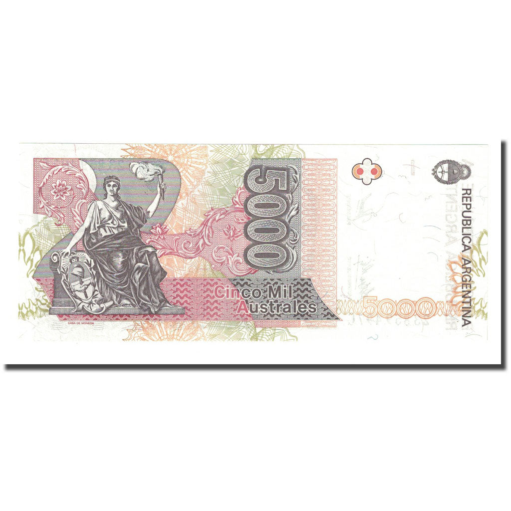Banknote, Argentina, 5000 Australes, Undated (1989-91), KM:330e, UNC(65-70)