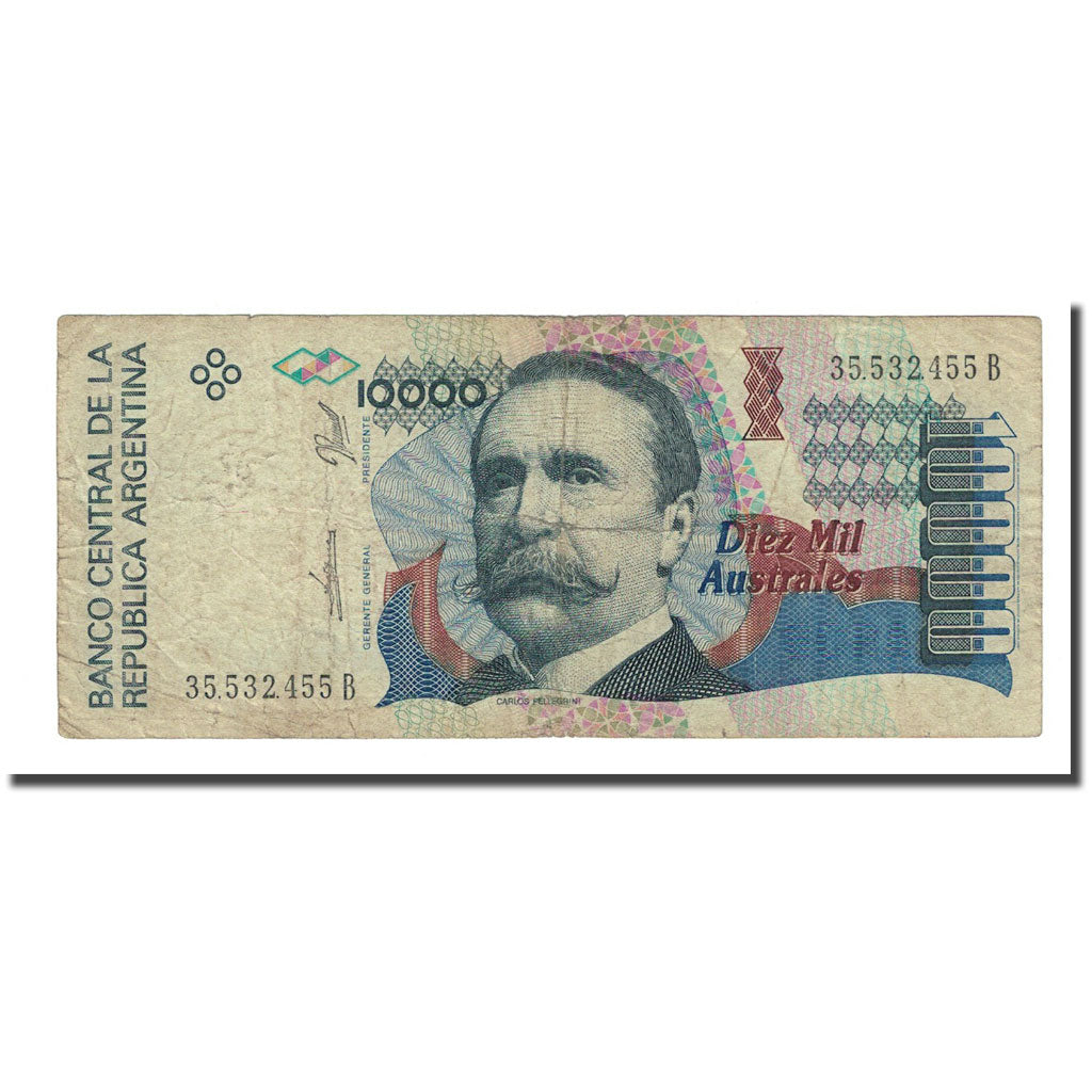 Banknote, Argentina, 10,000 Australes, Undated (1989-91), KM:334a, F(12-15)