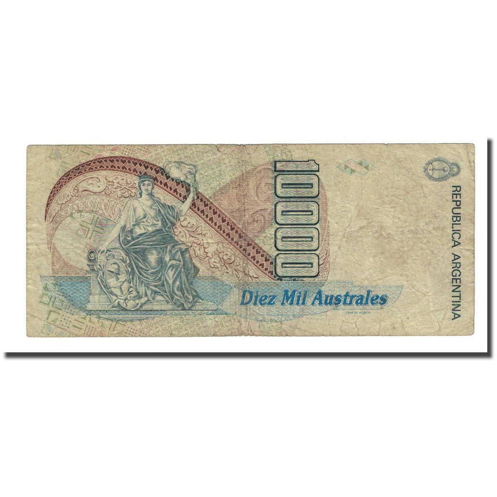 Banknote, Argentina, 10,000 Australes, Undated (1989-91), KM:334a, F(12-15)