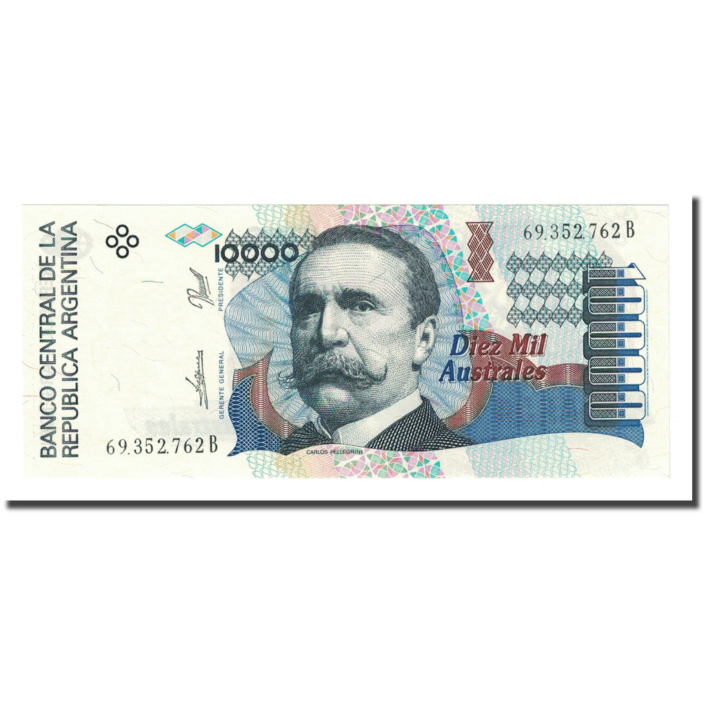 Billete, 10,000 Australes, Undated (1989-91), Argentina, KM:334a, UNC