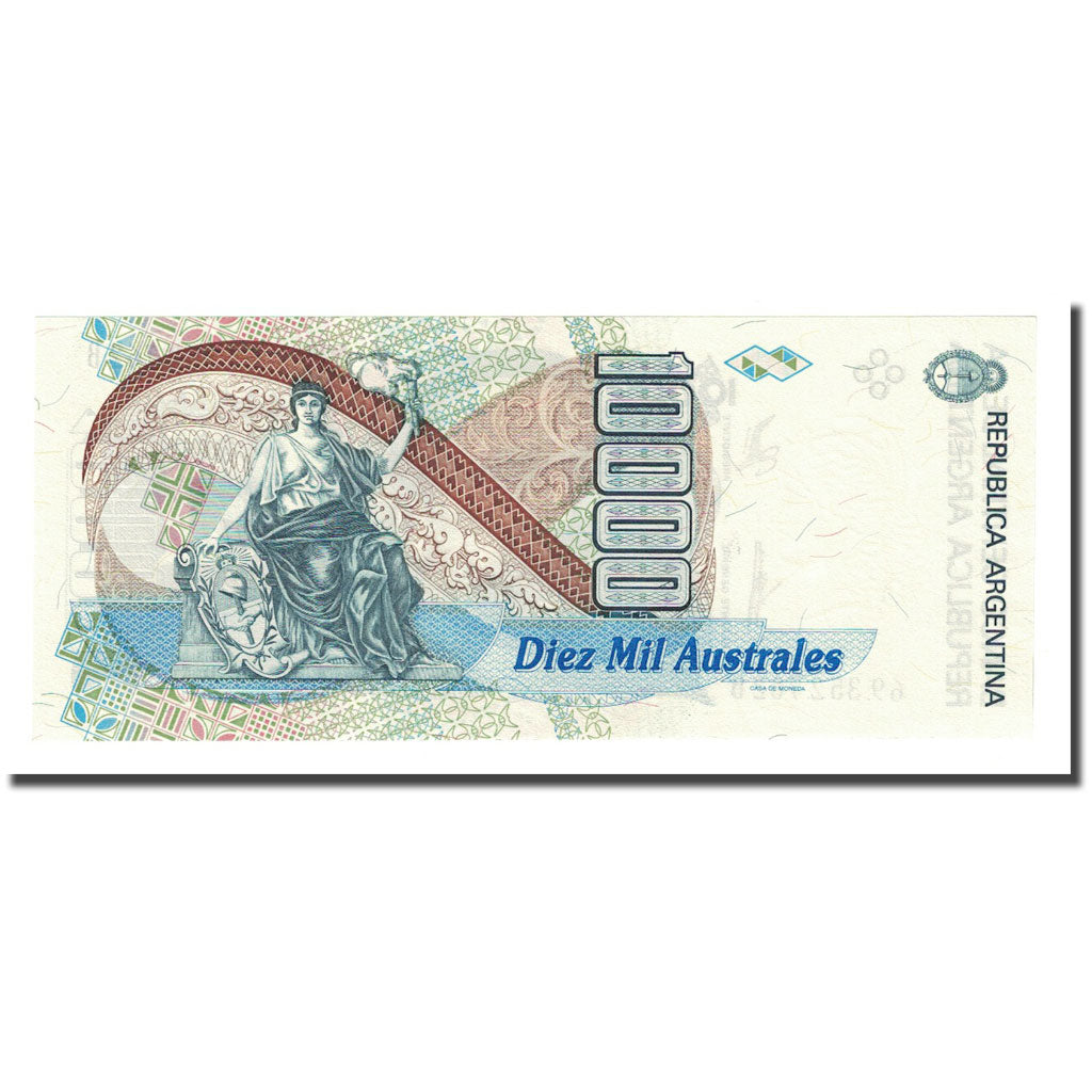 Billete, 10,000 Australes, Undated (1989-91), Argentina, KM:334a, UNC