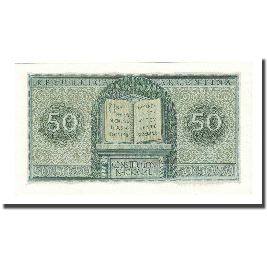 Banknote, Argentina, 50 Centavos, 1951, KM:259b, UNC(65-70)