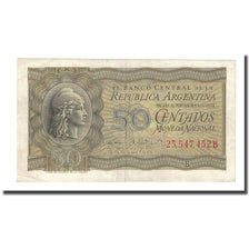 Billet, Argentine, 50 Centavos, Undated (1951-56), KM:261, TTB