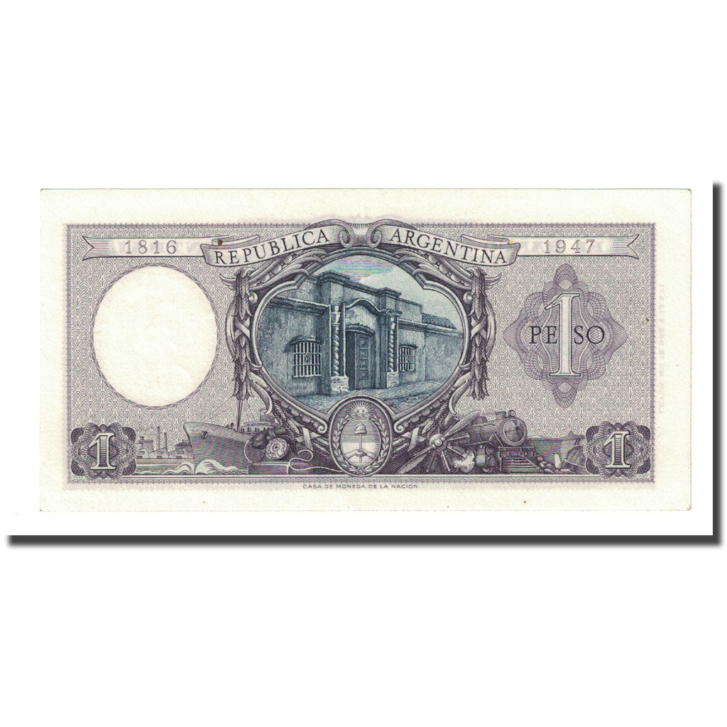 Banknote, Argentina, 1 Peso, Undated (1952-55), KM:260a, UNC(65-70)