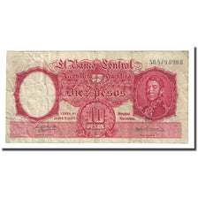 Banknot, Argentina, 10 Pesos, undated (1954-63), KM:270a, F(12-15)