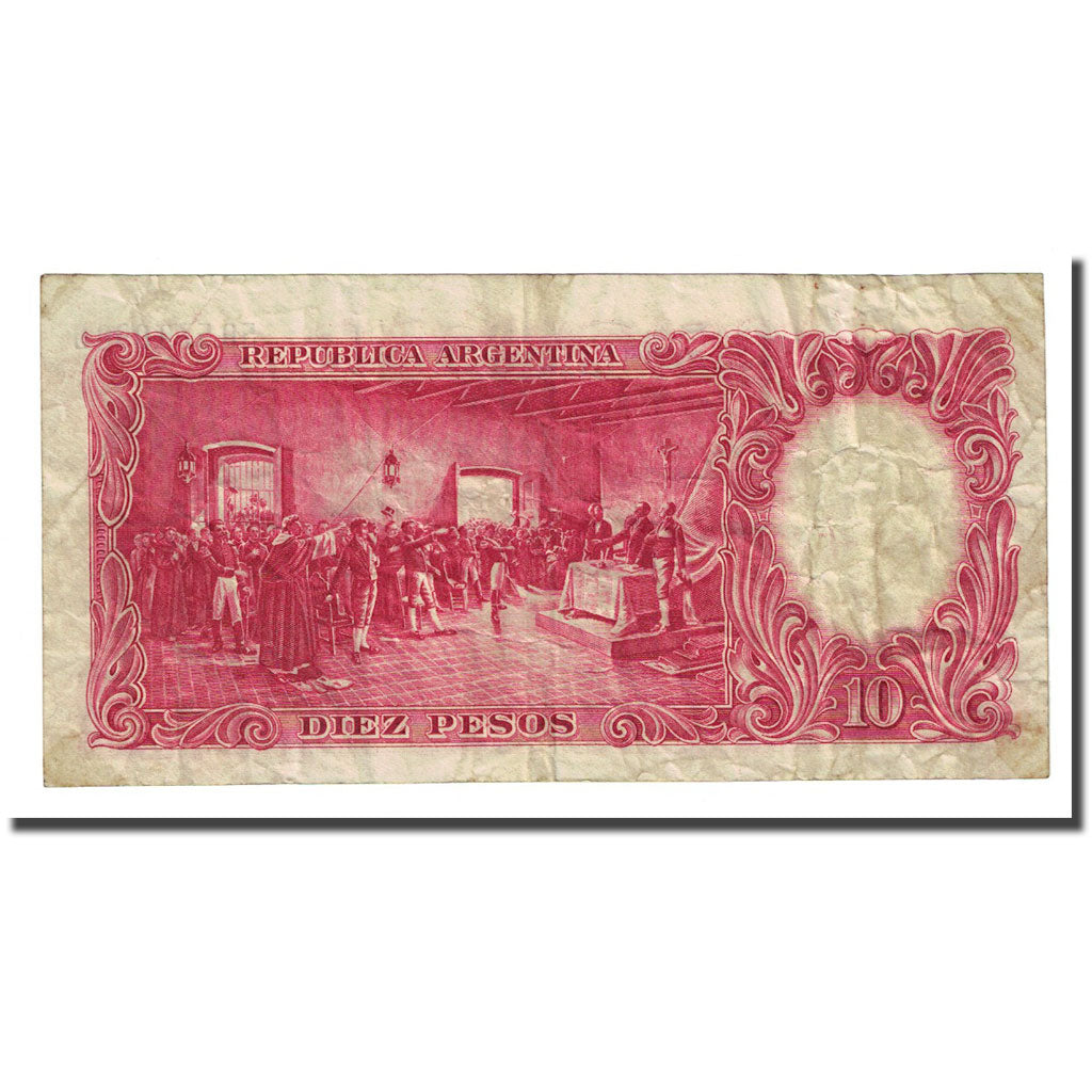 Geldschein, Argentinien, 10 Pesos, undated (1954-63), KM:270a, SGE+