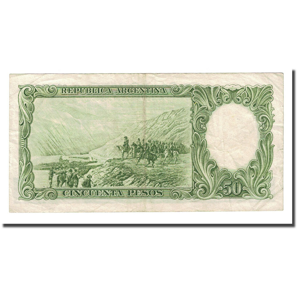 Banknote, Argentina, 50 Pesos, undated (1955-68), KM:271a, VF(20-25)