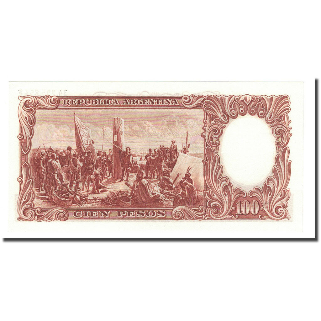 Banknote, Argentina, 100 Pesos, undated (1967-69), KM:277, UNC(65-70)