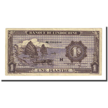 Banknote, FRENCH INDO-CHINA, 1 Piastre, Undated (1942-45), KM:60, VF(20-25)