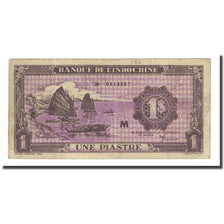 Banknote, FRENCH INDO-CHINA, 1 Piastre, Undated (1942-45), KM:60, VF(20-25)