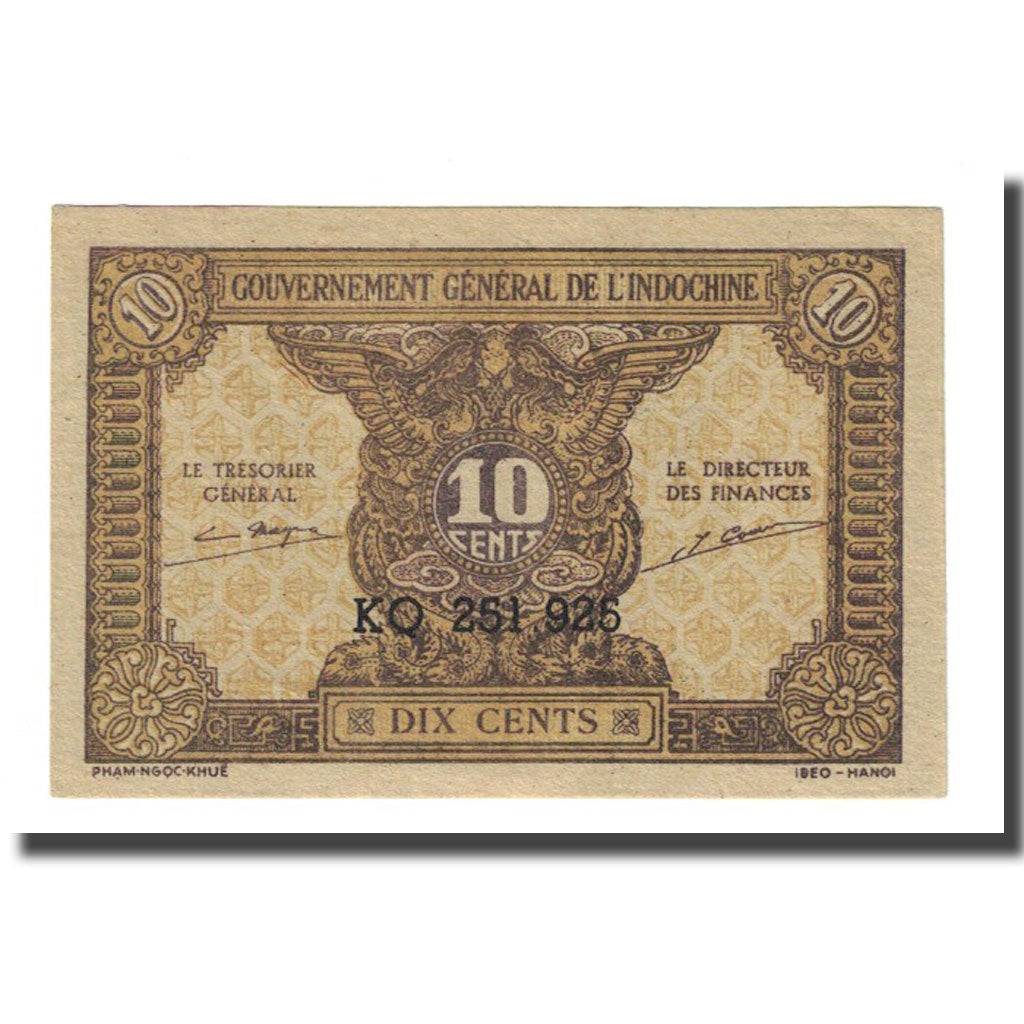 Geldschein, FRENCH INDO-CHINA, 10 Cents, Undated (1942), KM:89a, UNZ-