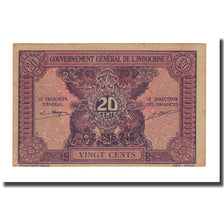 Banconote, INDOCINA FRANCESE, 20 Cents, Undated (1942), KM:90, SPL