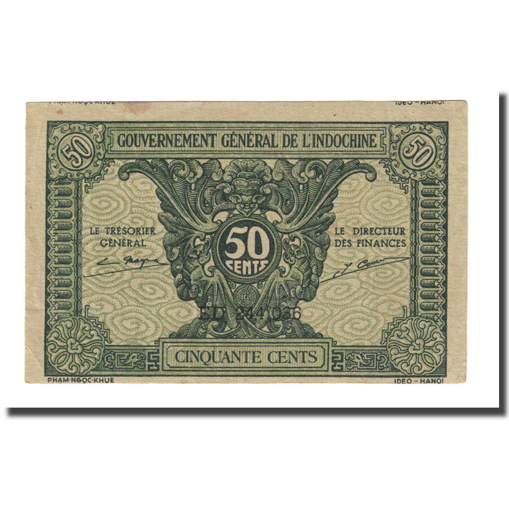 Geldschein, FRENCH INDO-CHINA, 50 Cents, Undated (1942), KM:91a, UNZ-
