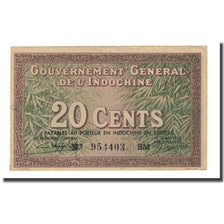 Billet, FRENCH INDO-CHINA, 20 Cents, Undated (1939), KM:86d, SUP