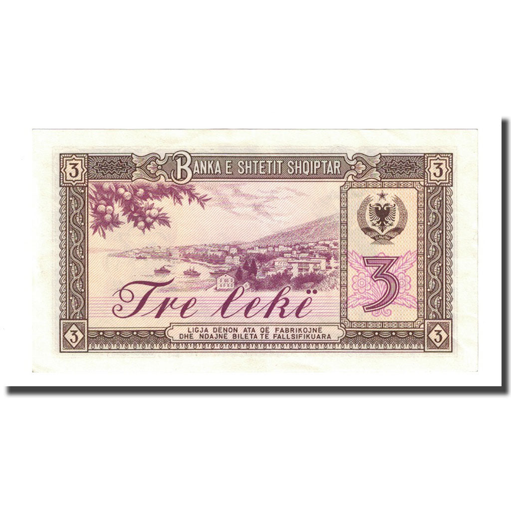 Geldschein, Albania, 3 Lekë, 1976, KM:41a, UNZ