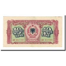 Biljet, Albanië, 10 Lekë, 1949, KM:24, TTB