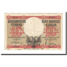 Banknote, Albania, 10 Lek, Undated (1940), KM:11, F(12-15)