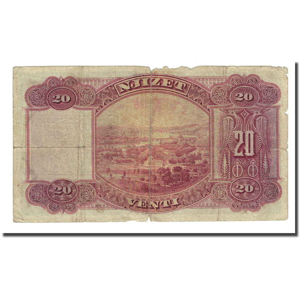 Geldschein, Albania, 20 Franka Ari, Undated (1926), KM:3a, SGE+