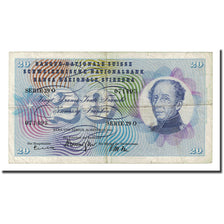 Banknote, Switzerland, 20 Franken, 1961-10-26, KM:46i, F(12-15)