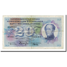 Billet, Suisse, 20 Franken, 1961-10-26, KM:46i, B+