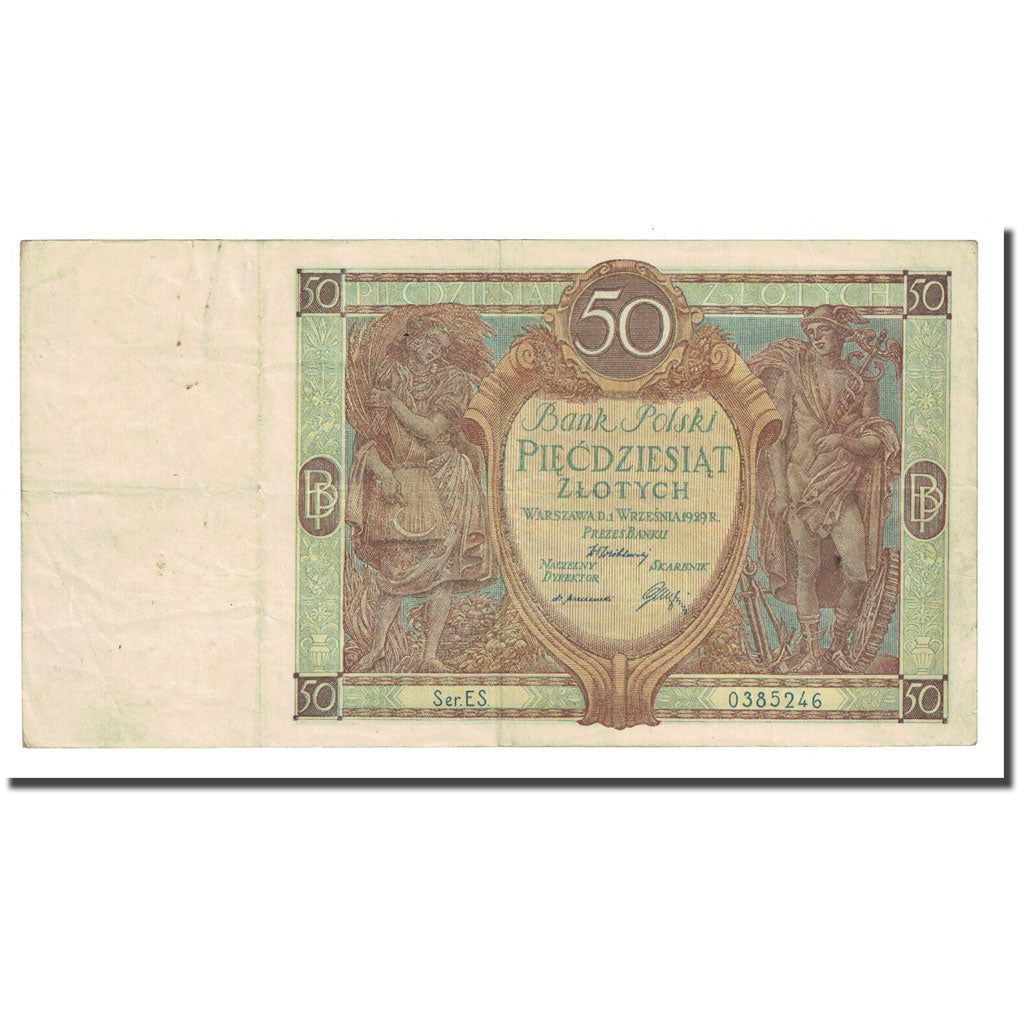 Banknote, Poland, 50 Zlotych, 1929-09-01, KM:71, VF(20-25)