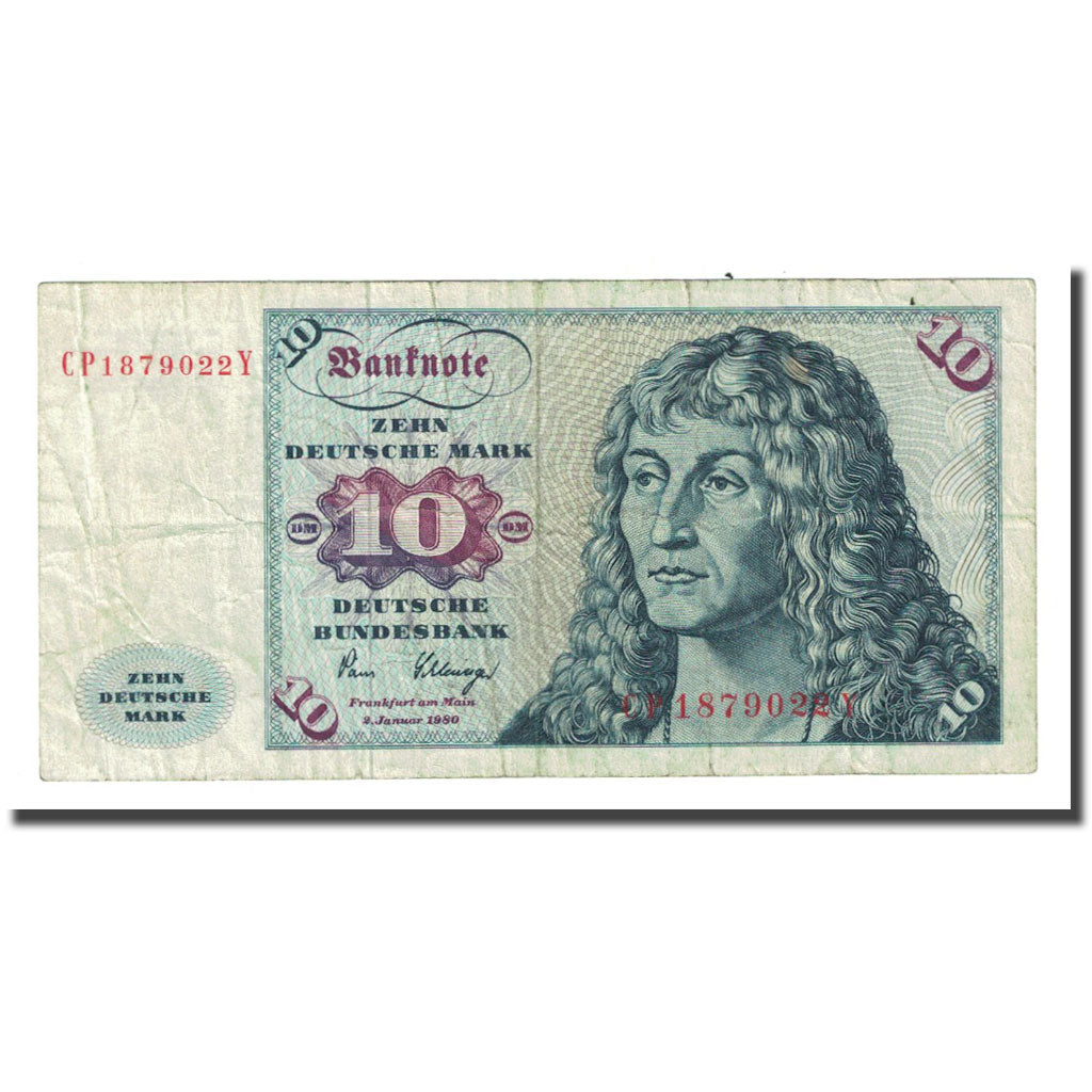 Banknote, GERMANY - FEDERAL REPUBLIC, 10 Deutsche Mark, 1980-01-02, KM:31d