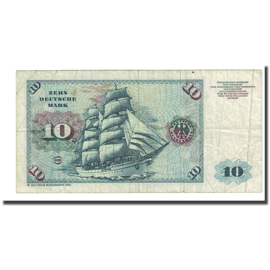Banknote, GERMANY - FEDERAL REPUBLIC, 10 Deutsche Mark, 1980-01-02, KM:31d