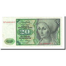 Billet, République fédérale allemande, 20 Deutsche Mark, 1980-01-02, KM:32d