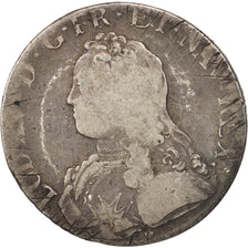 France, Louis XV, Écu aux branches d'olivier, 1732,Aix,F(12-15),Silver,KM 486.27