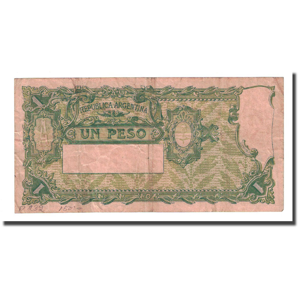 Banknote, Argentina, 1 Peso, UNDATED (1908-1935), KM:243a, VF(20-25)