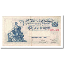Banknote, Argentina, 5 Pesos, Undated (1951-59), KM:264x, VF(20-25)
